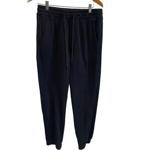 Hollister Relaxed Jogger Sweatpants Pockets Drawstring Black Size Small‎ Tapered
